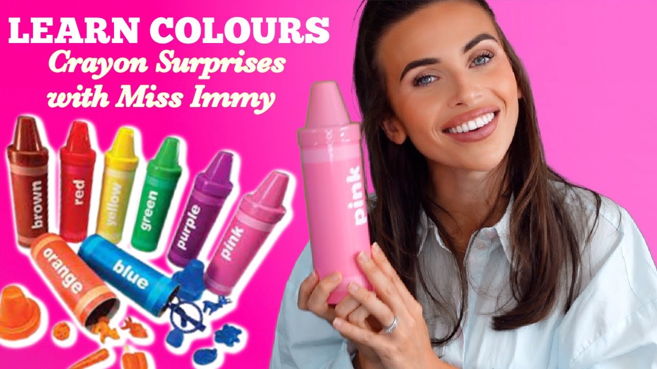Learning Colours With Crayon Surprises | Baby & Toddler Learning | Miss Immy