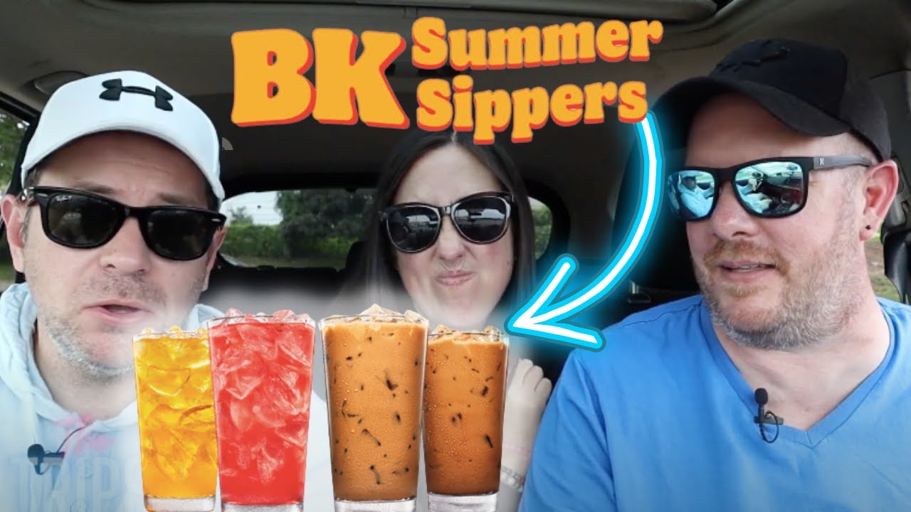 Trying Burger King&rsquo;s NEW Summer Sippers drinks!