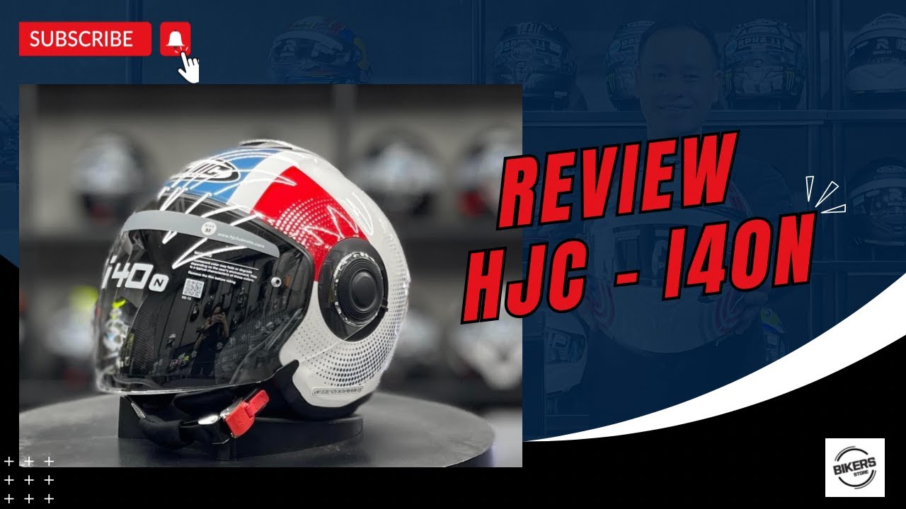 Review mũ 3/4 HJC - i40N dành cho người chơi xe PKL // Hướng dẫn tháo lắp kính i40N