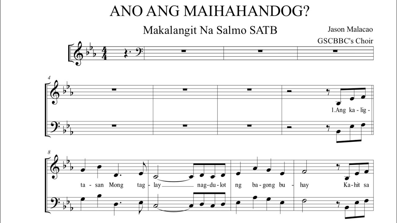 ANO ANG MAIHAHANDOG (Geno Francis Purigay) - Eb Major (Low Pitch) Minus One/Accompaniment