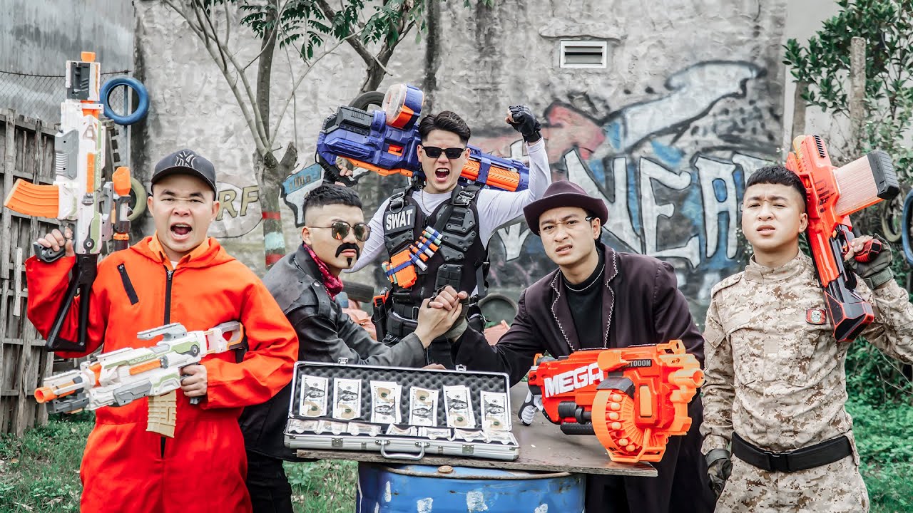 LTT Nerf War : SEAL X Warriors Nerf Guns Fight Bloody Revenge Of Crime Group Dr Ken