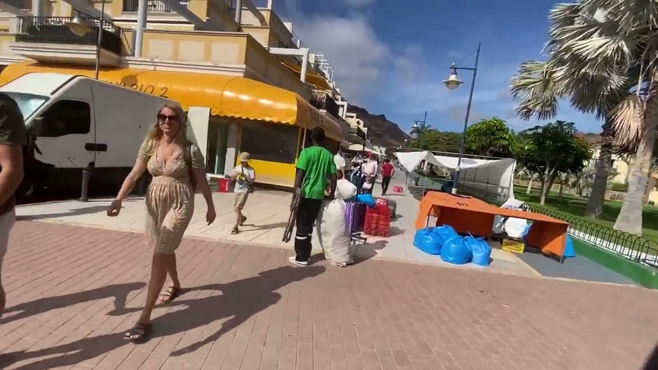 Walk | Beach to Bus Station Puerto De Morgan | Gran Canaria
