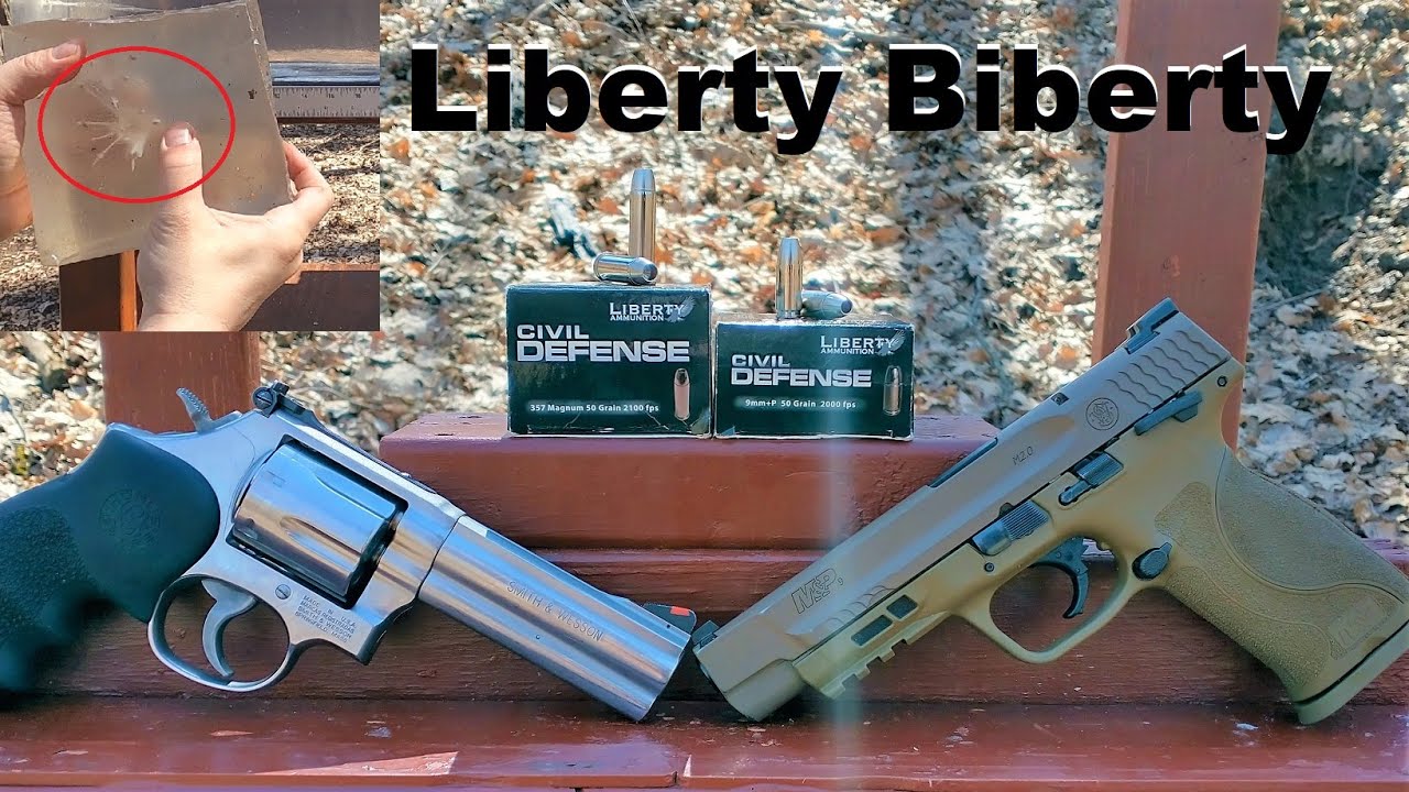 😂The Gimmick is REAL😂🗽 Liberty Civil Defense 9mm VS .357 Mag in Full Size Guns