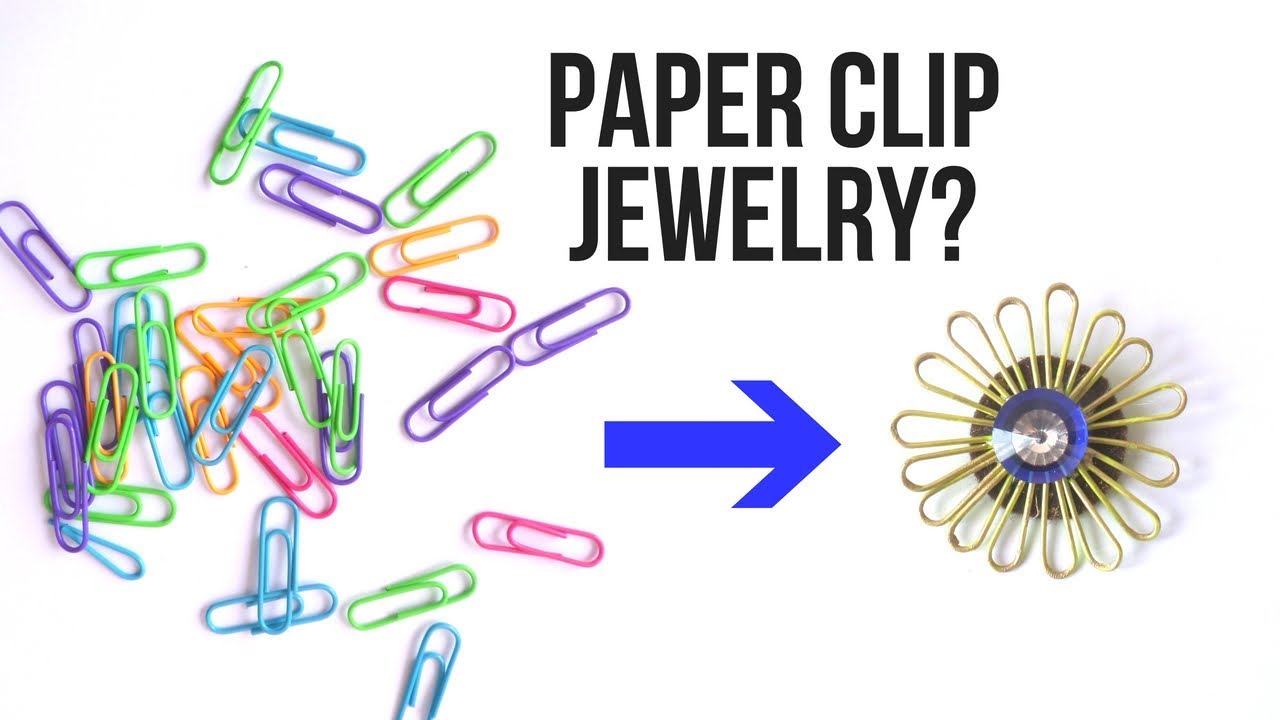 DIY Paper Clip Jewelry | Paper Clip Crafts and Hacks | Paper Clips DIY | by Fluffy Hedgehog