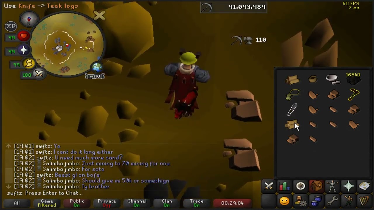 Mining with my puppy