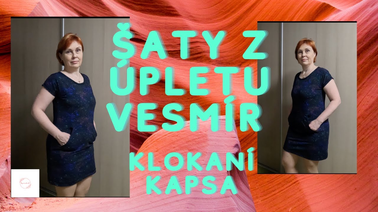 Jak ušít šaty z úpletu s klokaní kapsou? Jednoduchý návod zdarma