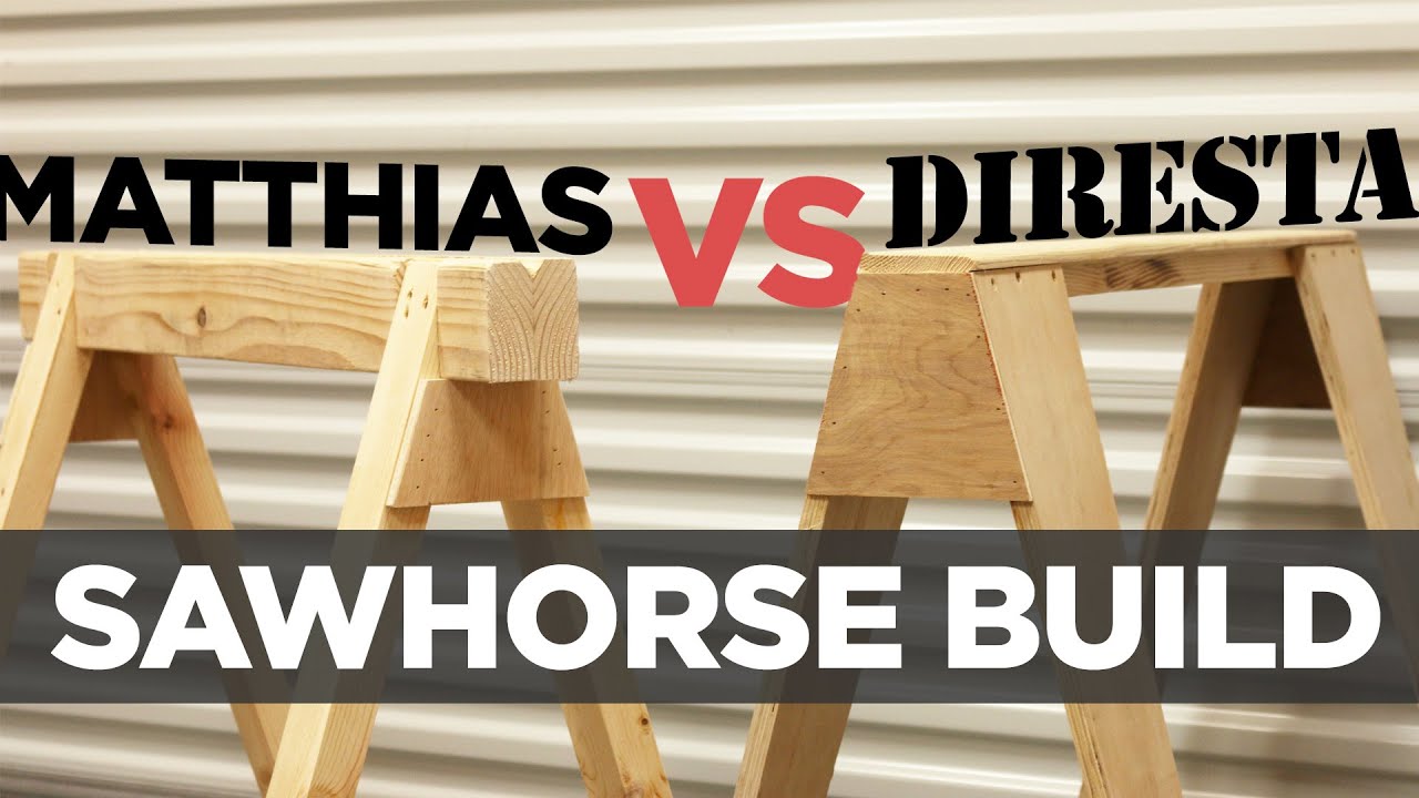 Mike Makes Sawhorses | DIRESTA vs. Matthias Wandel Design!