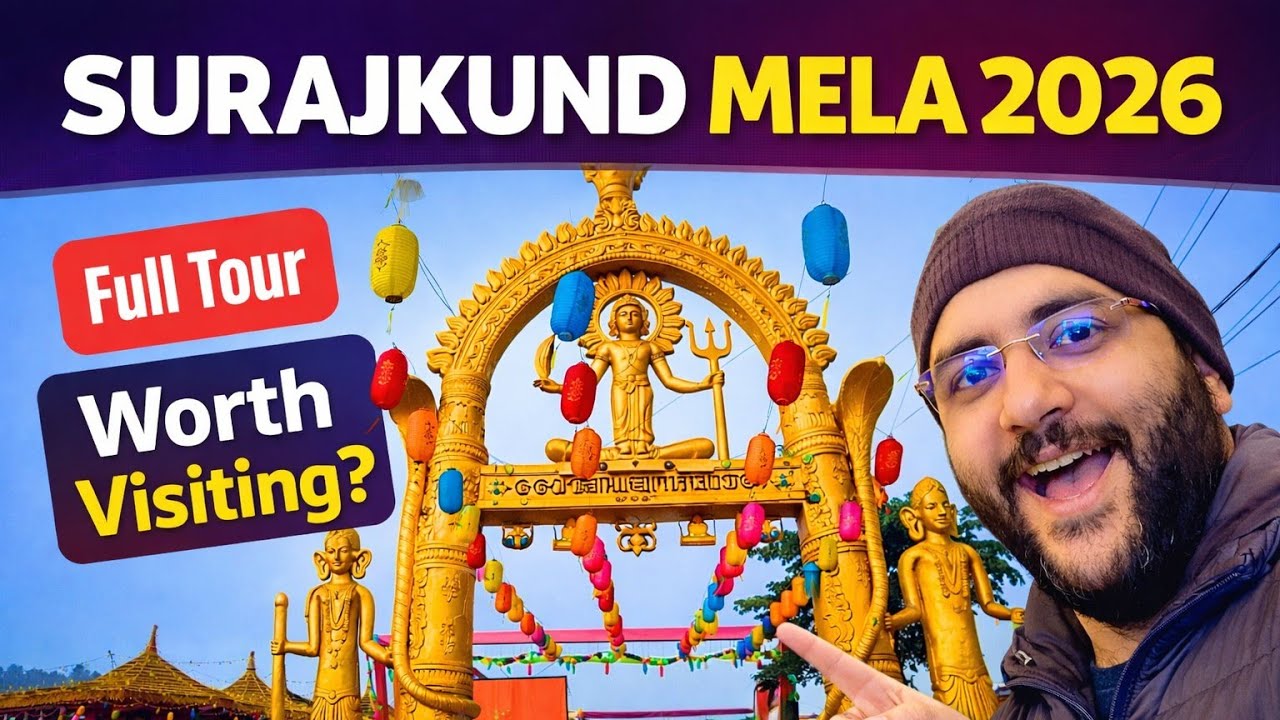 Surajkund Mela 2026 Faridabad | Full Tour, Ticket Price, Crafts & Food Festival | सूरजकुंड मेला