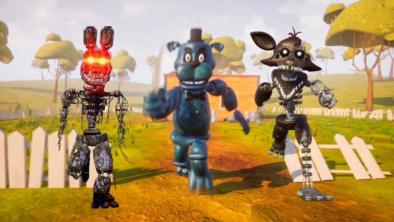 BEAR5, BONNIE and FOXY but JUST ONE ROOM in Hello Neighbor!