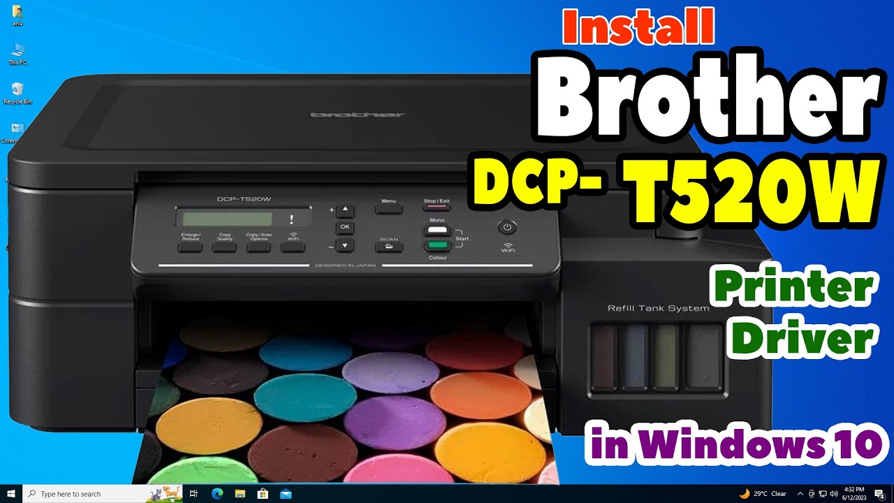How to Download and Install Brother DCP T520W Printer Driver in Windows 10 PC or Laptop