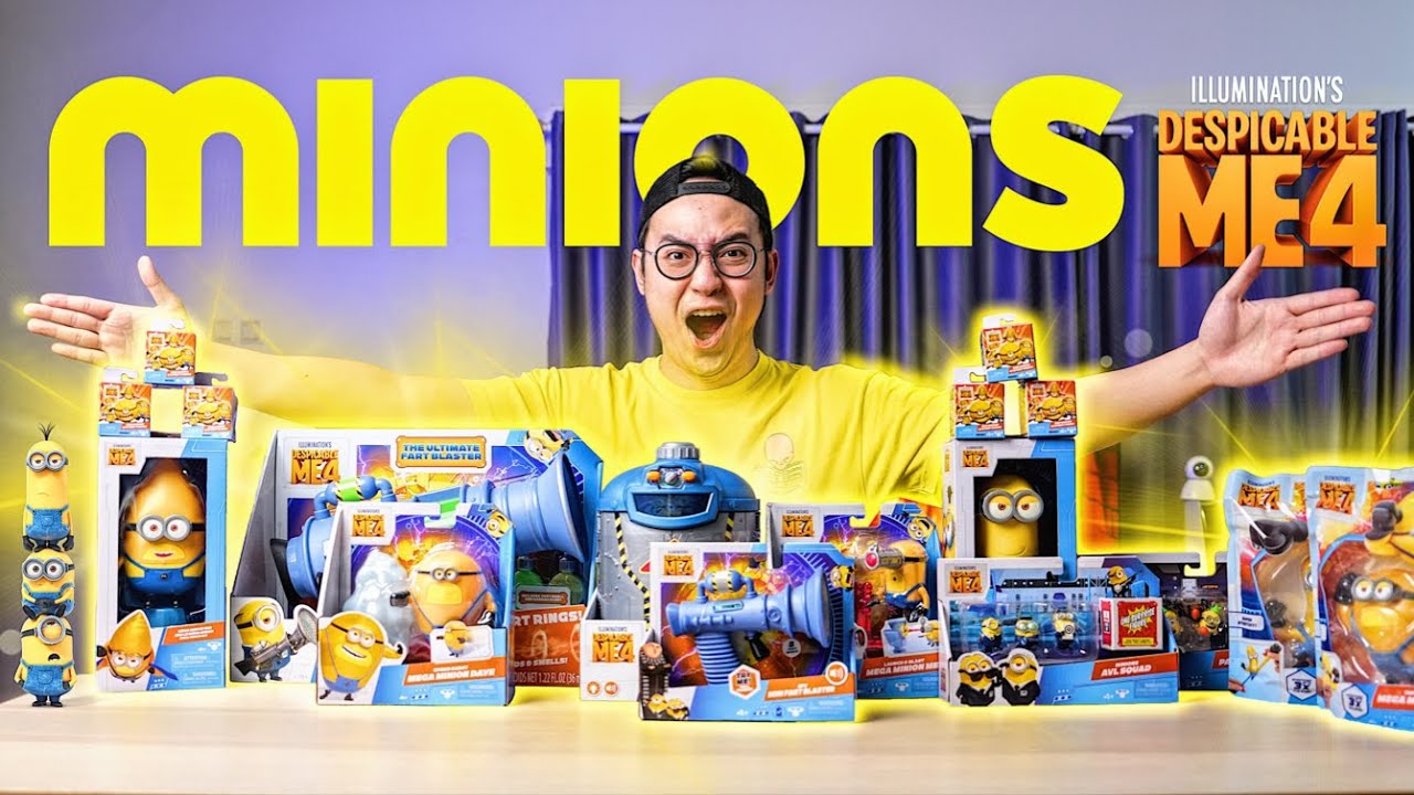 UNBOXING SEMUA MAINAN MINIONS TERBARU DARI DESPICABLE ME 4!