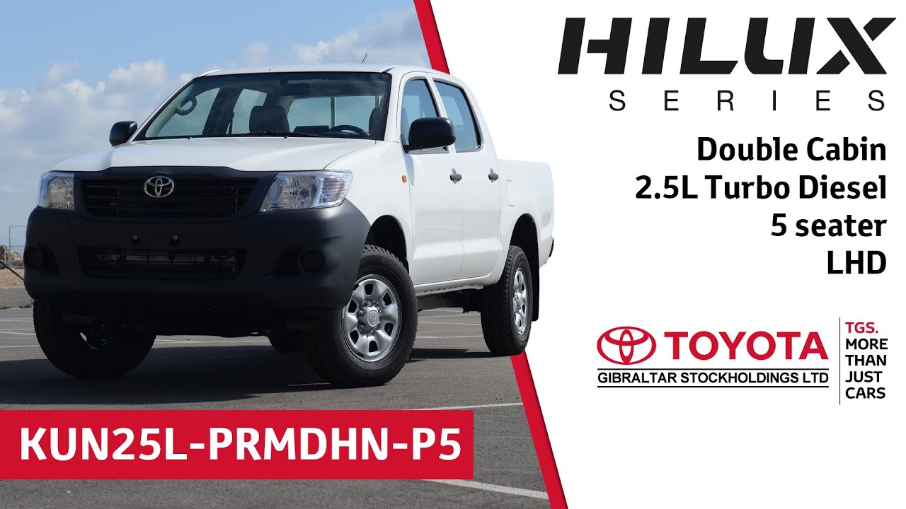 Toyota Hilux Double Cabin - 2.5L Turbo Diesel - 5 seater - LHD