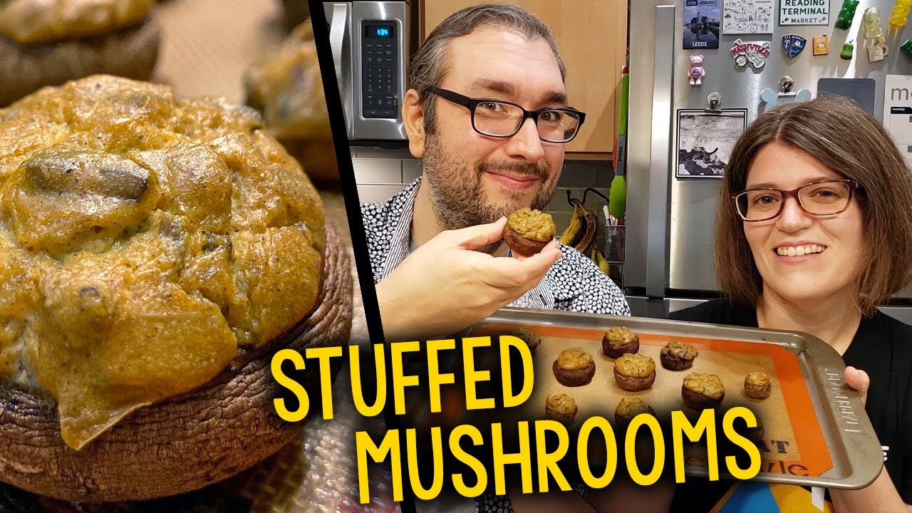 Recipe: Brian’s “Mom-Inspired” Italian Stuffed Mushrooms (Plant-Based, Vegan)