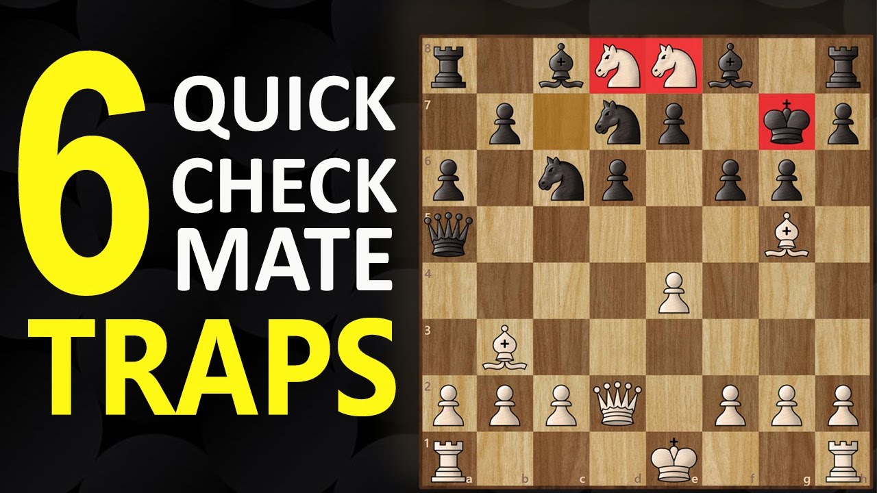 6 Checkmate Traps | Chess Opening Tricks to Win Fast | Short Games, Moves, Tactics & Ideas
