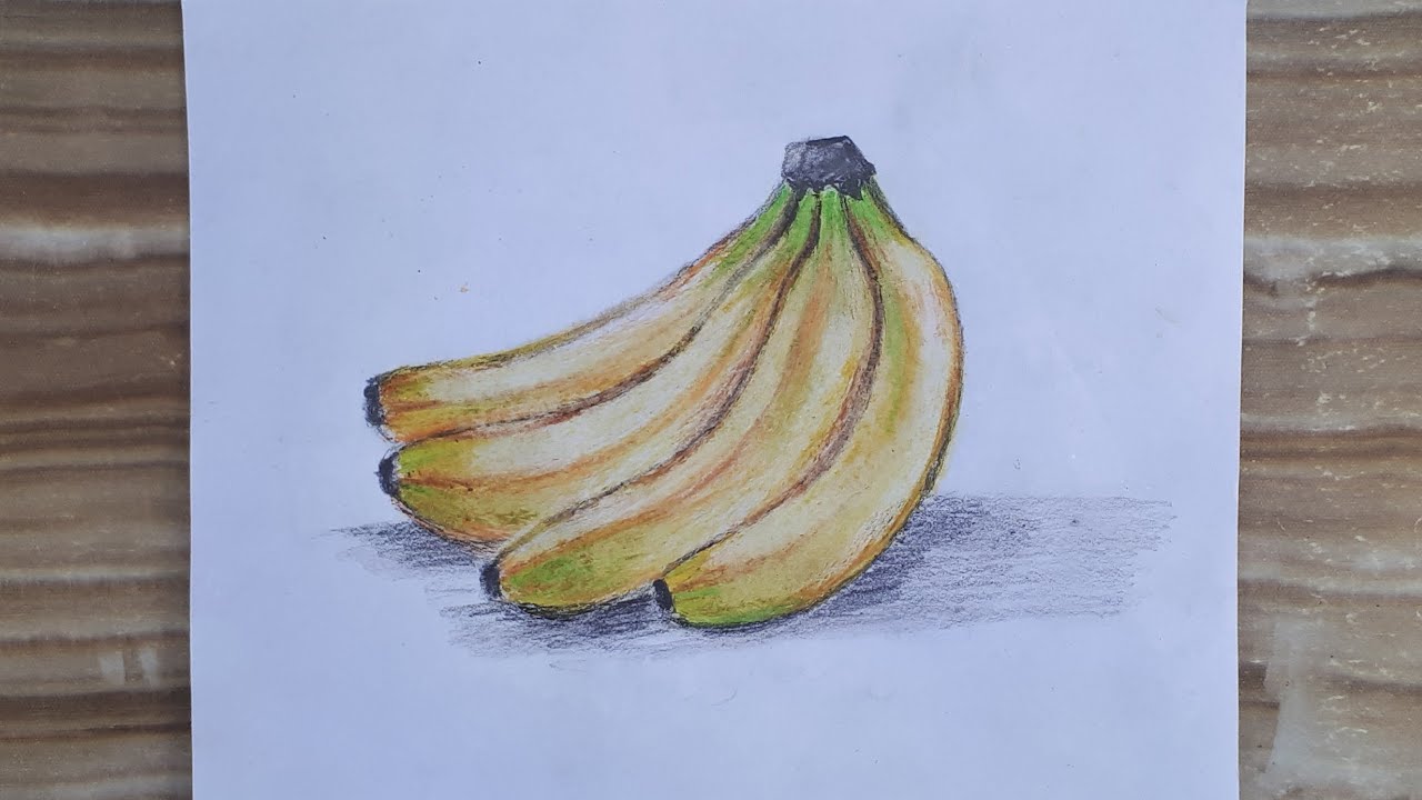Kolay muz nasıl çizilir / Muz çizimi / Easy Banana drawing / How to draw a banana / Muz resmi