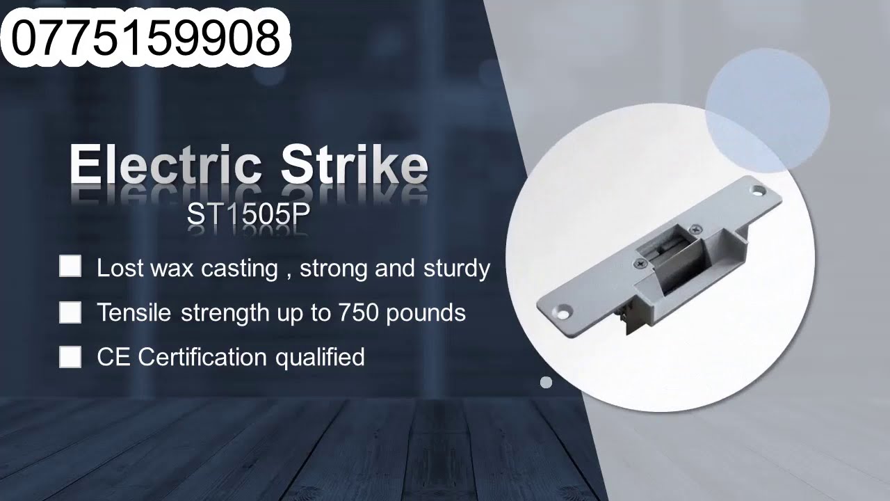 Access Control Electric Strike Lock Installation for Solid Door Frame and Metal Door Frame