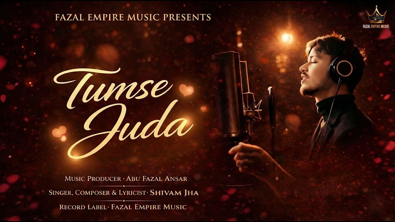 Tumse Juda ( Official Lyrics Video ) | ABU FAZAL ANSAR | SHIVAM JHA | Valentine’s Day Special