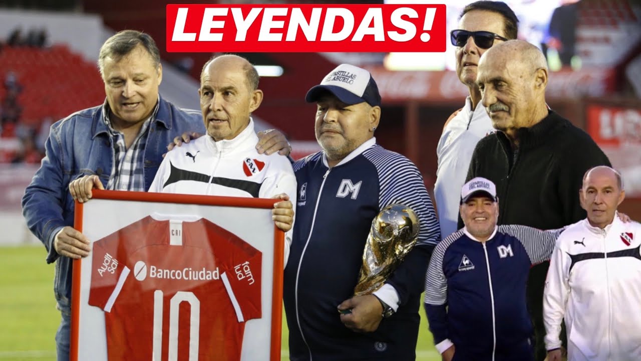 EMOCIONANTE RECIBIMIENTO A MARADONA EN LA CANCHA DE INDEPENDIENTE