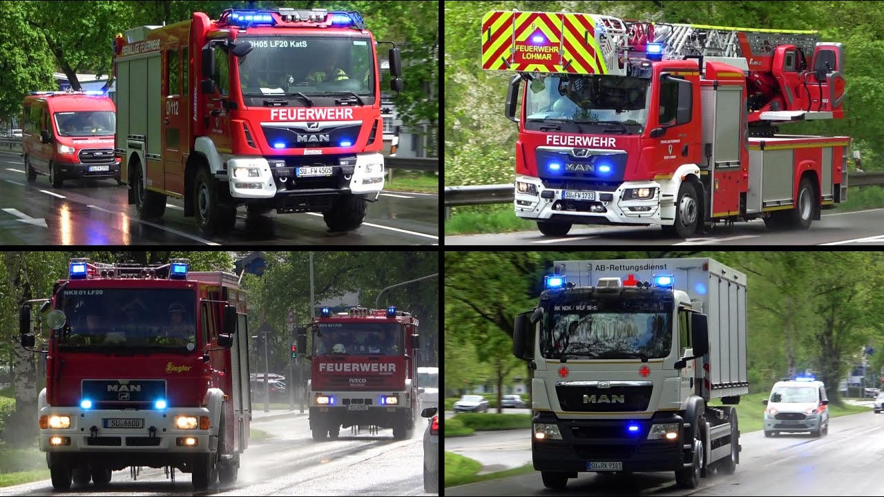[GROßALARM in LOHMAR!] - STADTALARM | Einsatzfahrt Feuerwehr LOHMAR, NEUNKIRCHEN-SEELSCHEID & DRK!