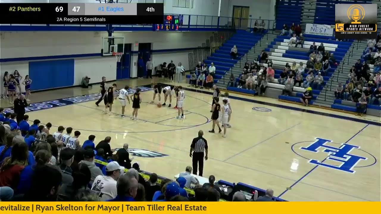 Lewis County High School vs Summertown High School - Boys Basketball - Region Semifinals