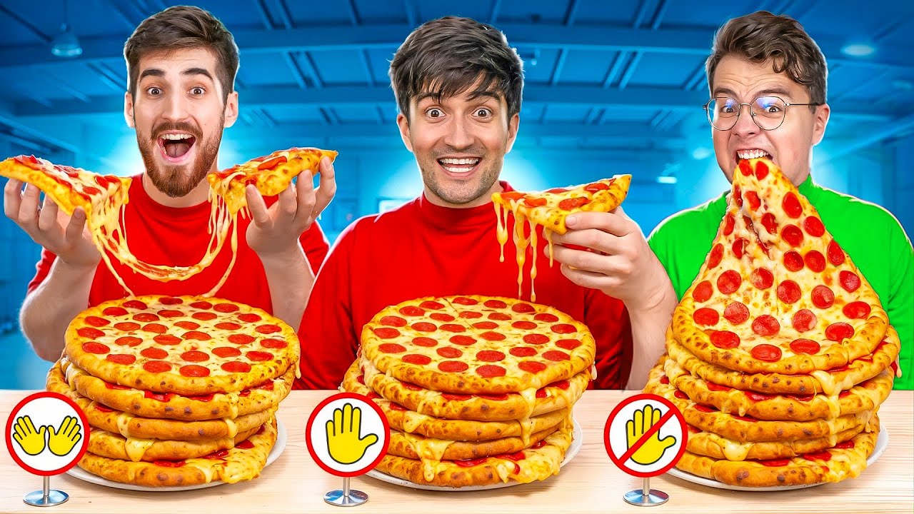 Mancam Fara Maini vs Cu O Mana vs Cu Doua Maini !