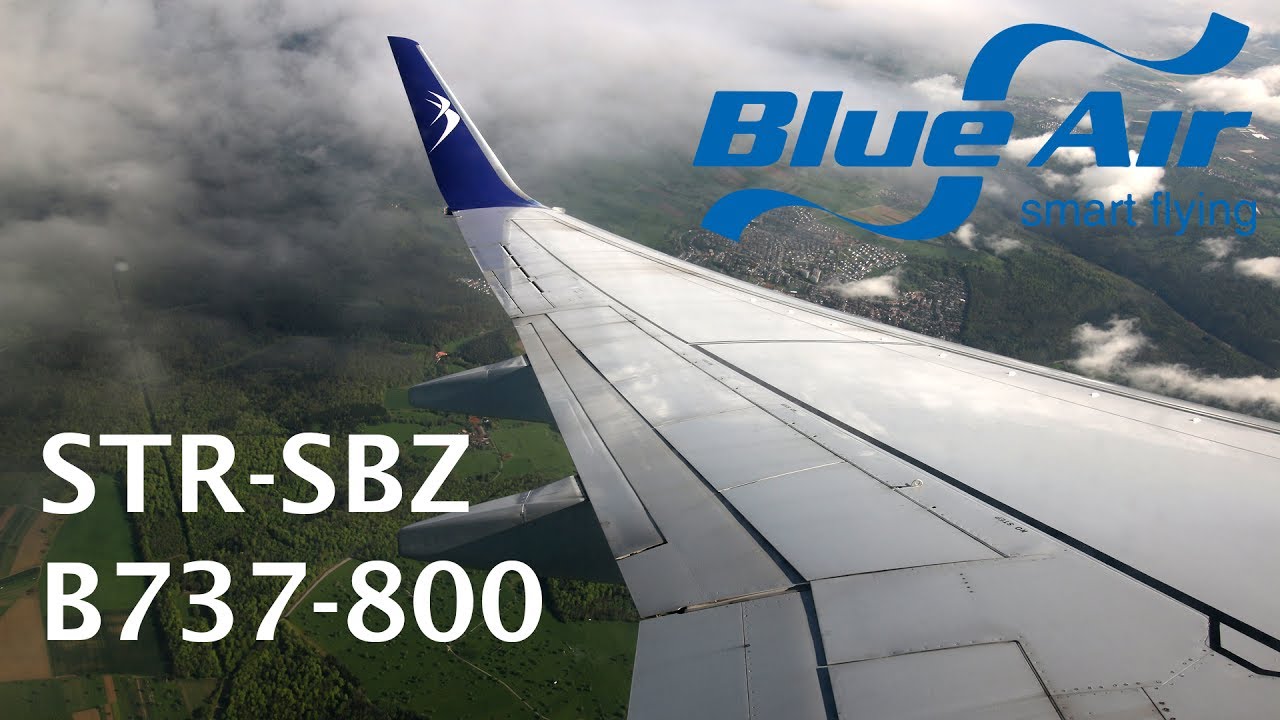 Blue Air B737 flight Stuttgart - Sibiu trip report