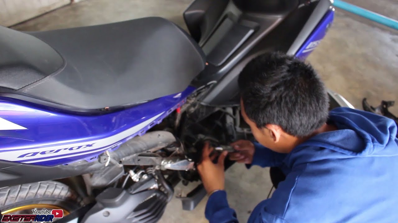 เปลี่ยนหัวเทียน aerox 155