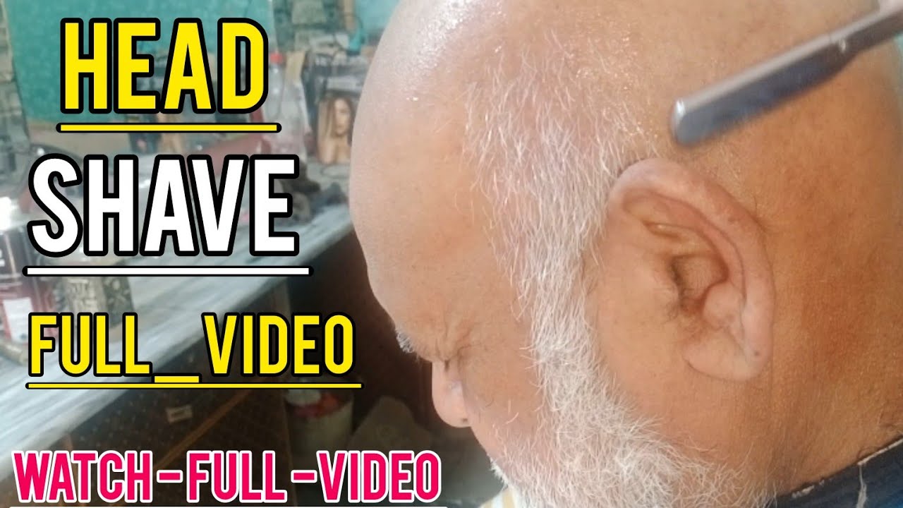 headshaving local at barbershop || head shaving full video || head shave asmr || head shaving video 