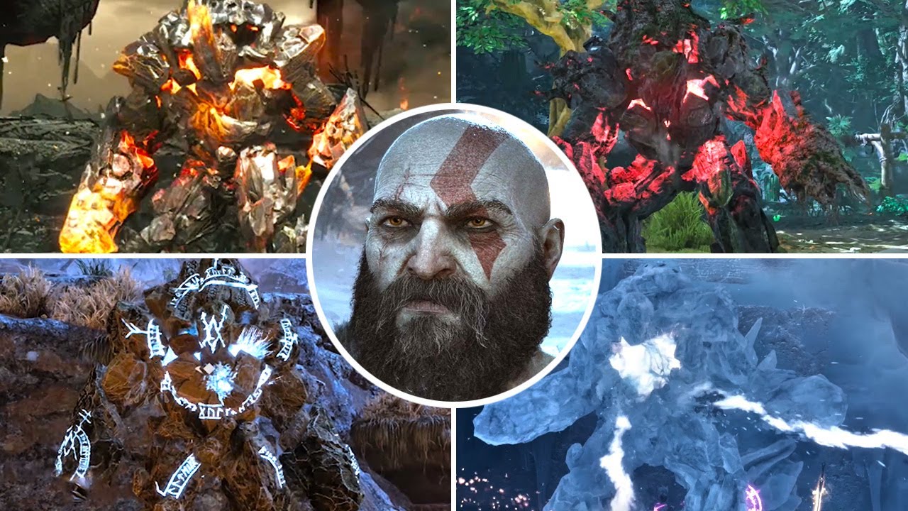 God of War Ragnarok - All Ancient Bosses