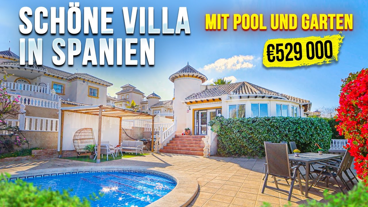 Villa in Spanien mit Pool und Garten 🏝 Villa in Orihuela Costa