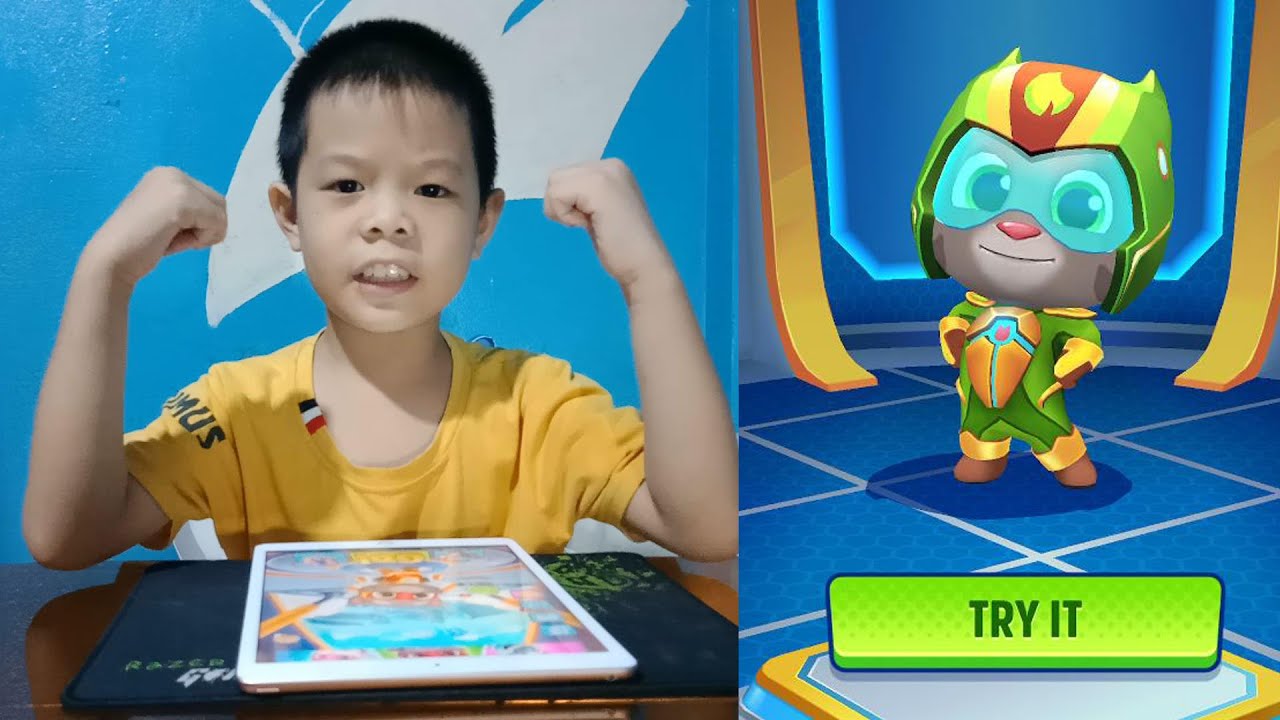 Chơi Siêu Nhân Mèo Tom Cùng Minh Chiến TV Talking Tom Hero #4