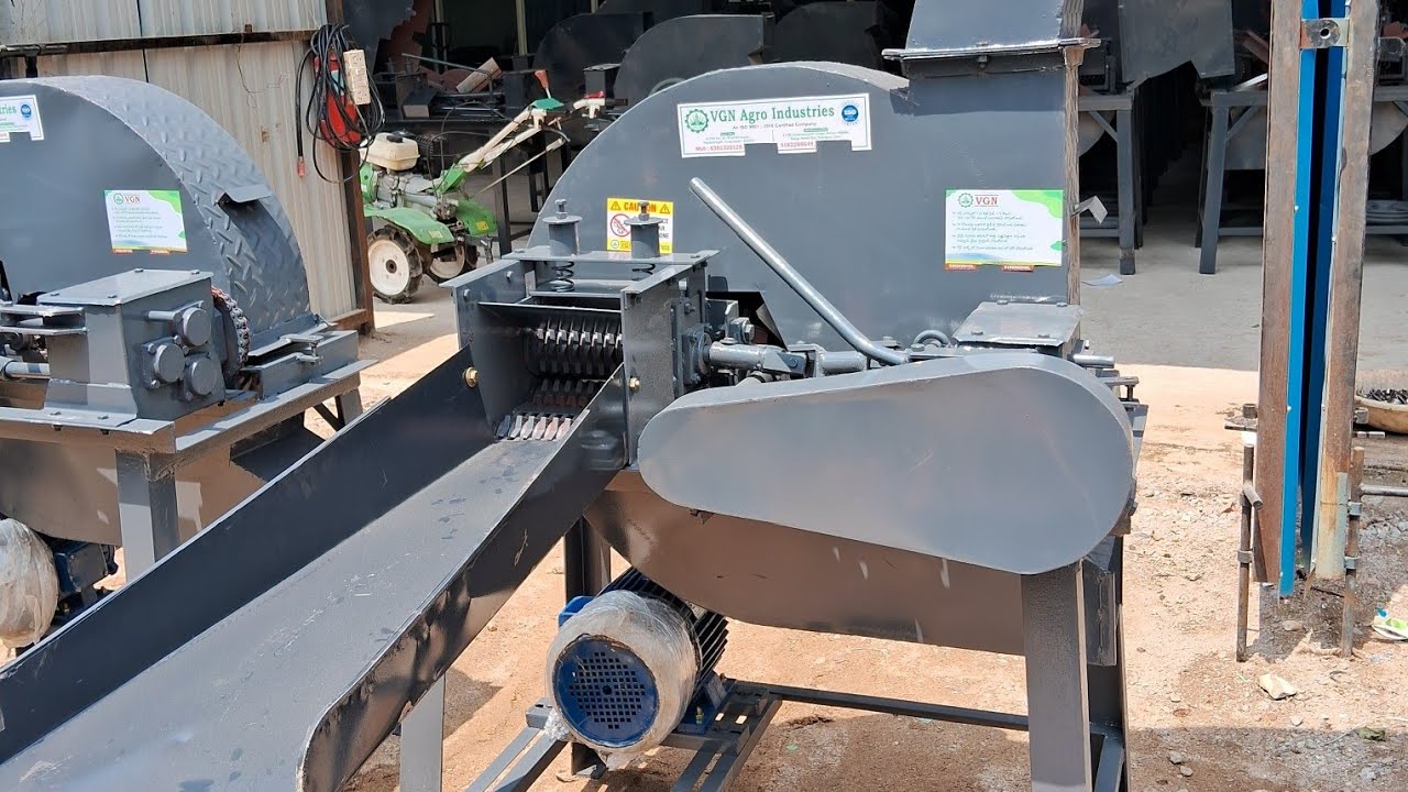 5HP 3Blade 18 Wheel Chaff Cutter Maintance Video | VGN Agro Industries 