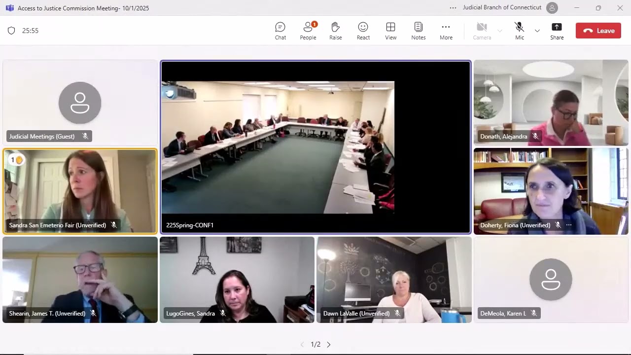 Access to Justice Commission Meeting Oct. 1, 2025