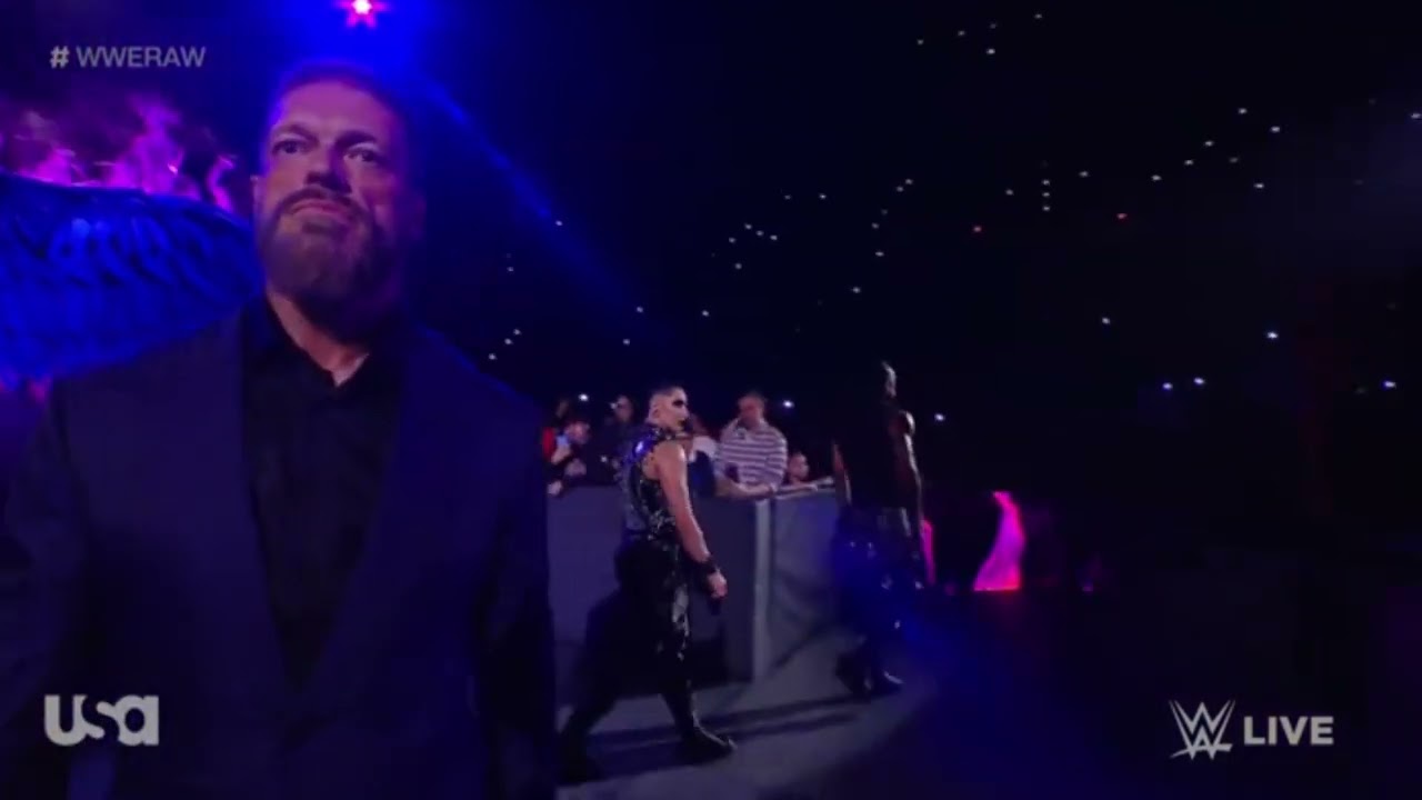 Edge Entrance and Rhea Ripley Debut - WWE Raw 5/9/2022