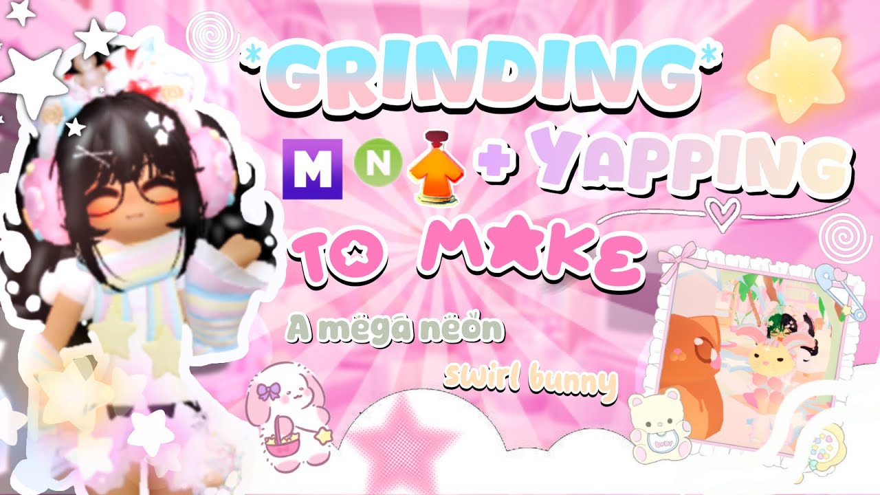 1 HOUR *YAPPING + GRINDING SESSION* while I make a mega bunny swirl! || Announcing giveaway winner!