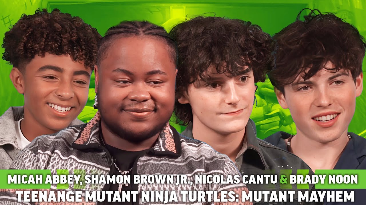 TMNT Mutant Mayhem Cast Interview: Nicolas Cantu, Micah Abbey, Brady Noon, Shamon Brown Jr.