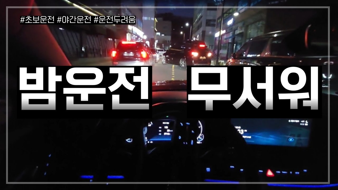[초보운전탈출]♦️야간운전이 무서워요! #초보운전 #장롱면허 #도로주행