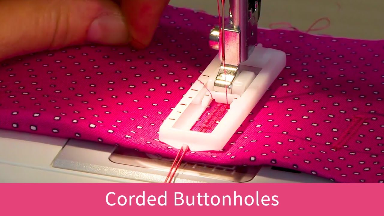 How to Create a Corded Buttonhole on the Baby Lock Joy