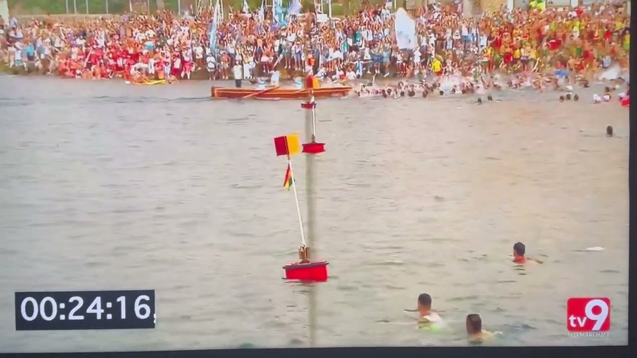 Valle vince il palio dell'Argentario. L'arrivo con la voce di Paolo Mastracca, su Tv9