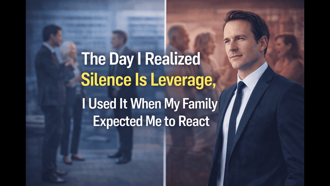 The Day I Realized Silence Is Leverage, I Used It When My Family Expected Me to React