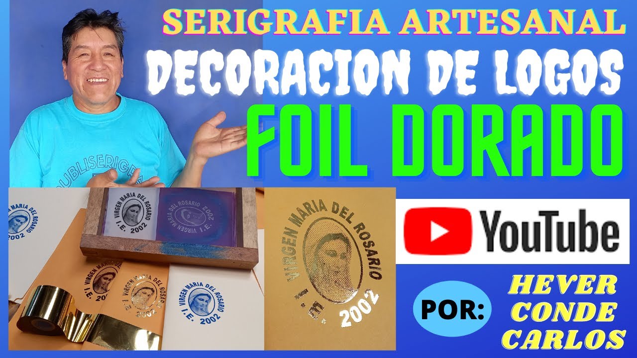 LOGOS DECORATIVOS UTILIZANDO FOIL DORADO