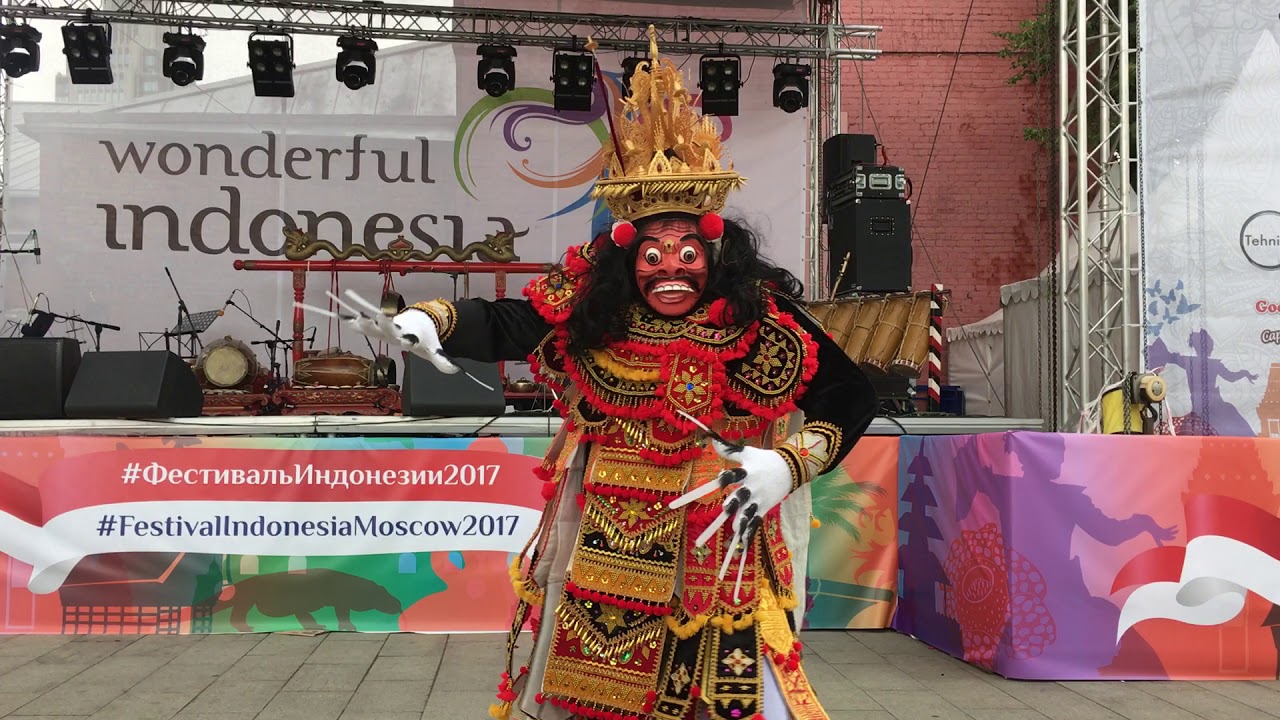 Topeng Jauk Keras Dance Bali - Badung Bali Regency  - Indonesian festival in Moscow 2017