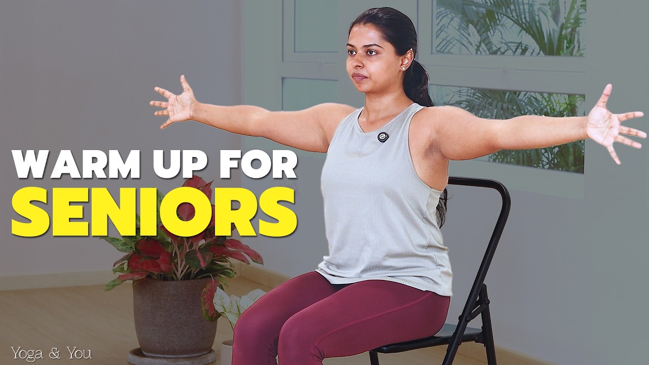 Chair Yoga for Seniors | Safe & Gentle 20 Minute Full Body Warm-Up Routine