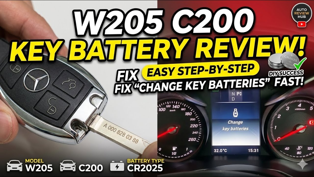 How to change key batteries #MercedesBenz #C200 #W205 #diy #changekeybatteries #videos #Cclass 