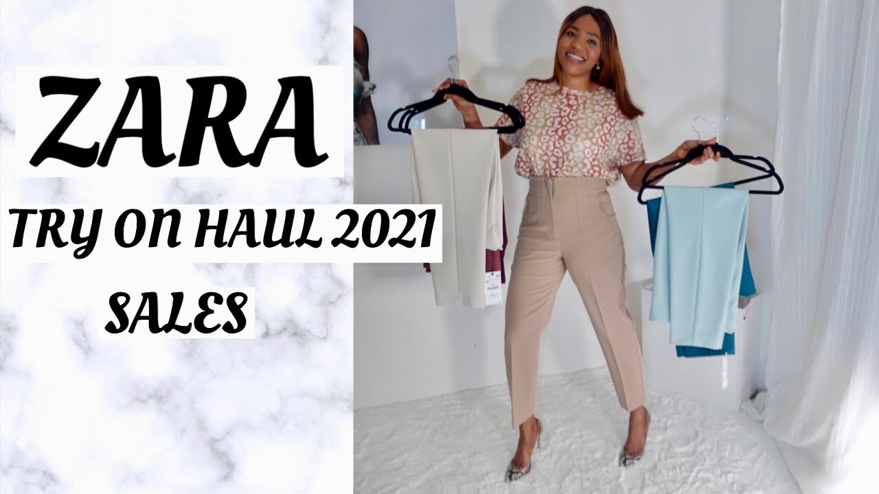 ZARA TRY ON HAUL 2021 / ZARA TROUSERS HAUL. SALES