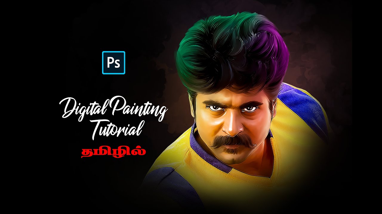 Digital painting tutorial | Full video explained in Tamil