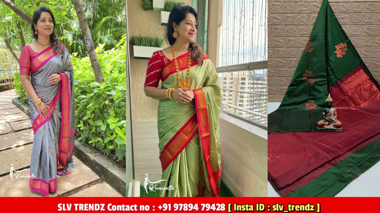 Latest Trendy Saree Collections from SLV TRENDZ | Priya Just Know Fashion