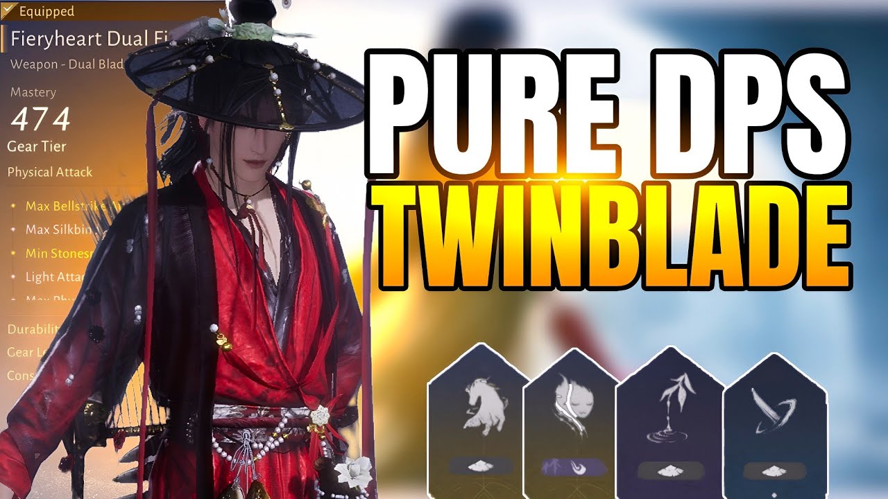 Twinblade Best Damage Innerway 🔥 | Pro Build Guide | Where Winds Meet