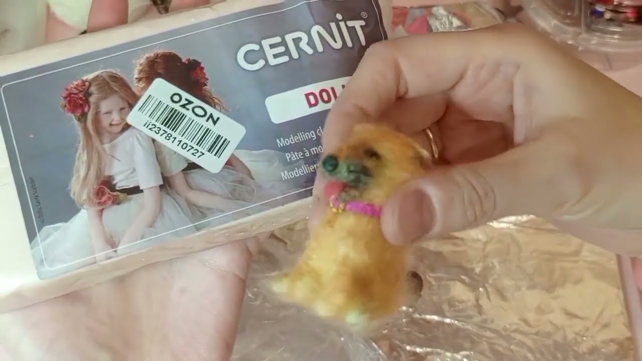 Как из полимерной глины я делаю носики и язычки своим игрушкам.