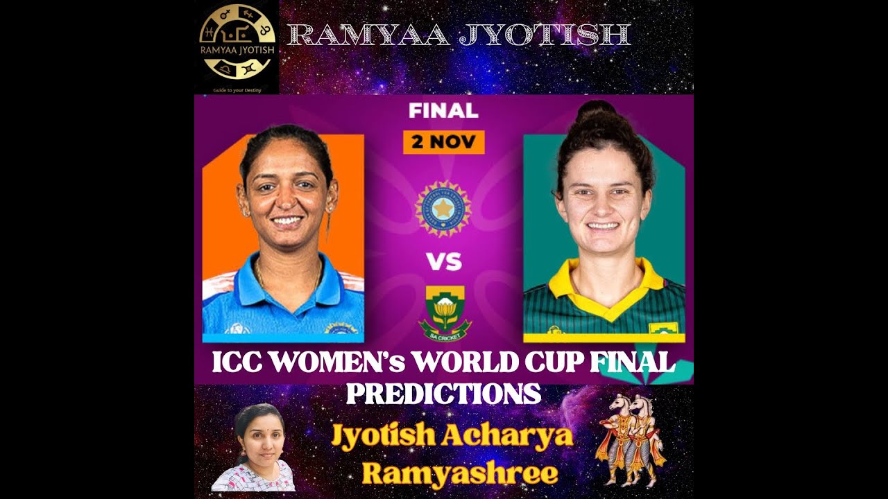 ICC WOMEN'S WORLD CUP FINAL PREDICTION: INDW vs SAW - Nov 2 #bharat #astrology #indwsaw #narishakti